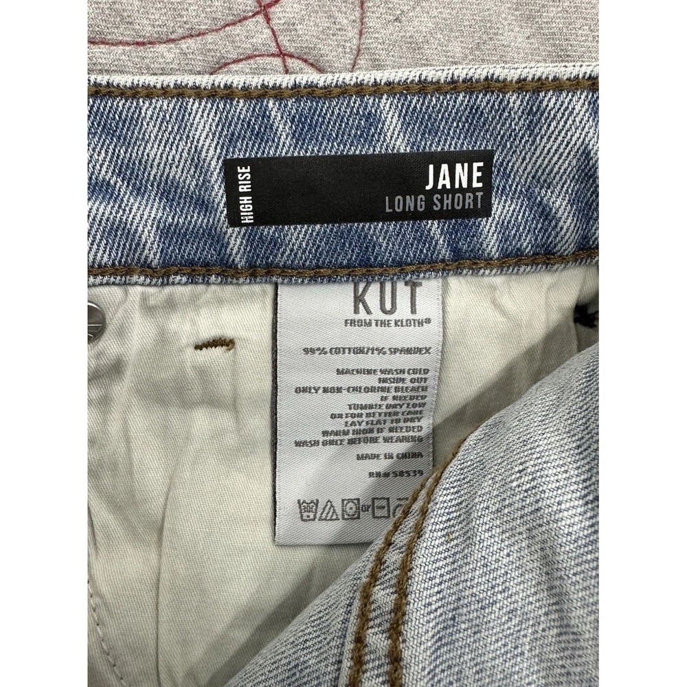 KUT from the Kloth Jane High Rise Shorts / Women Size 14 / Light Wash - Picture 4 of 8